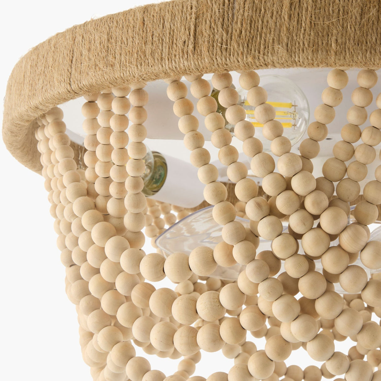 Modern European furniture - Wooden Beads Cascade Chandelier - www.oroa.com