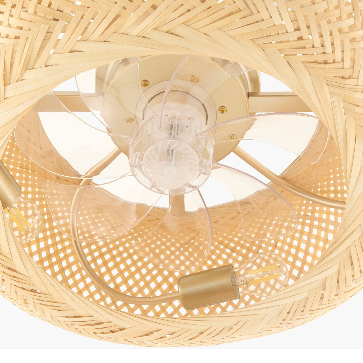 Modern European furniture - Woven Rattan Cane Chandelier - www.oroa.com
