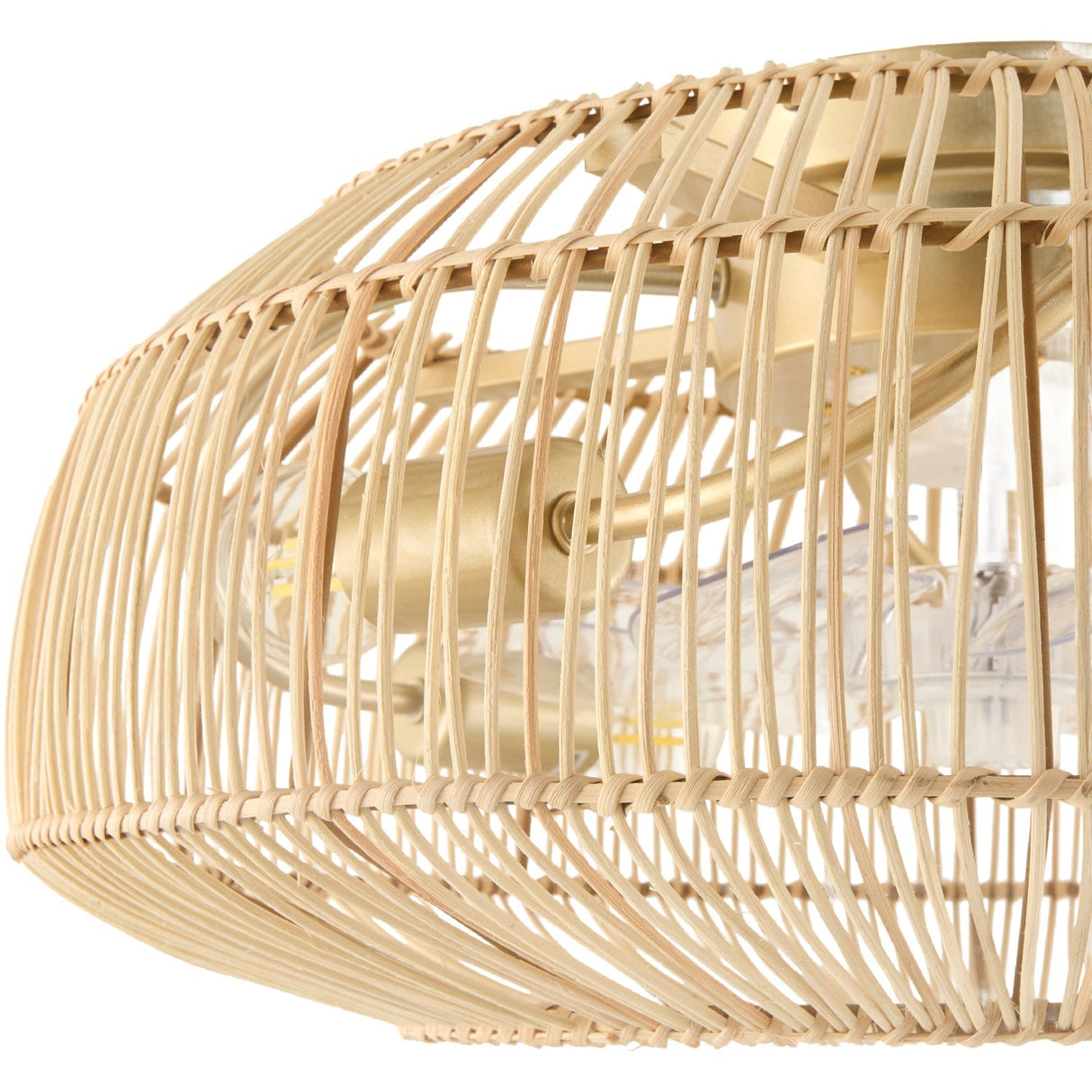 Modern European furniture - Rattan Cane 4-Light Chandelier - www.oroa.com