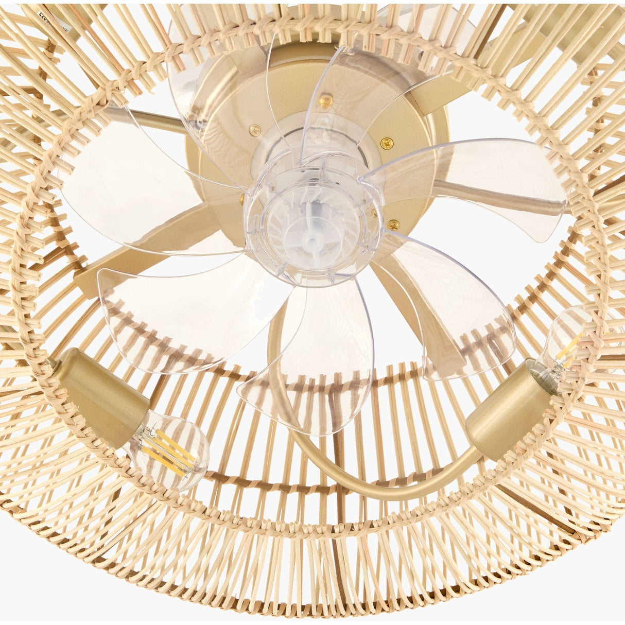 Modern European furniture - Rattan Cane 4-Light Chandelier - www.oroa.com