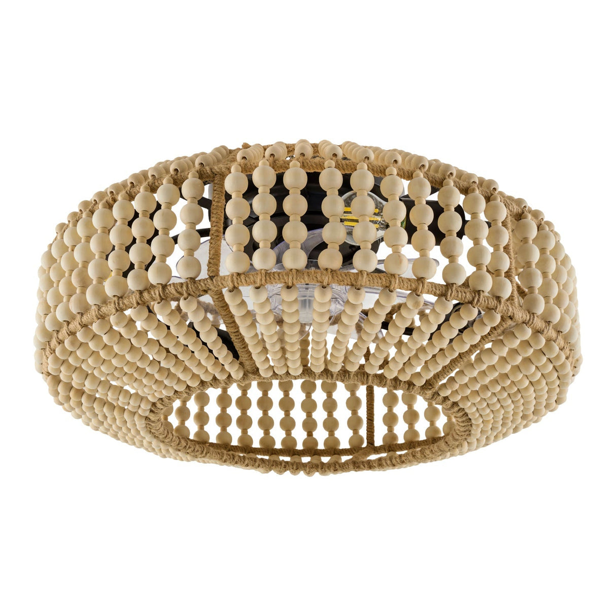 Modern European furniture - Wooden Beads 4-Light Chandelier - www.oroa.com