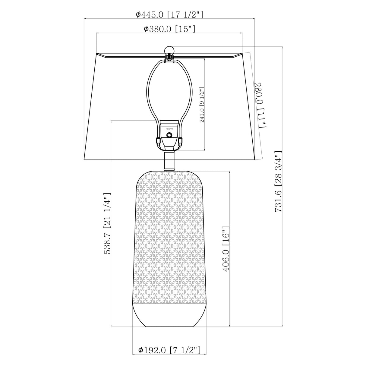 Cream Painted Ceramic Table Lamp | Oroa.com