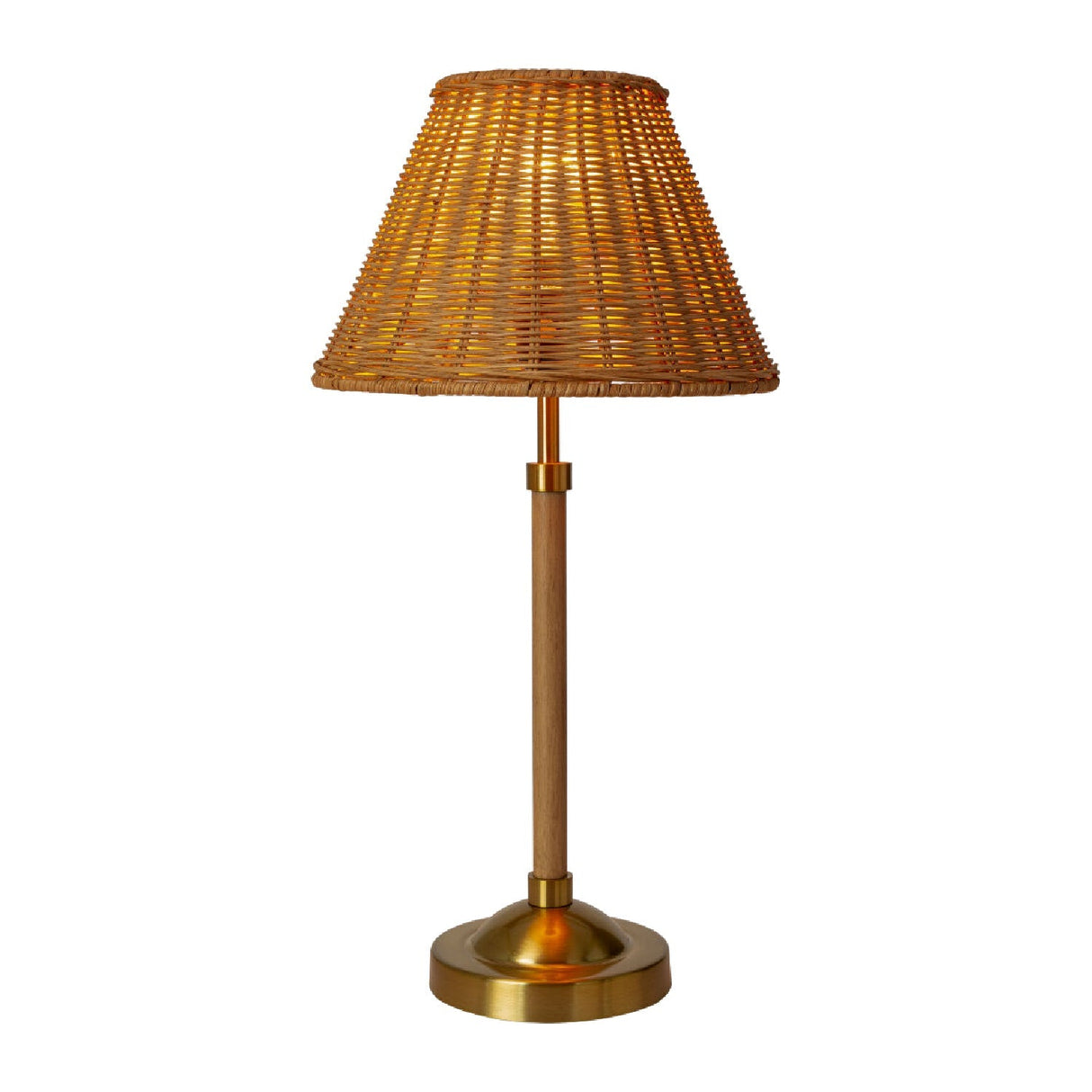 Modern European furniture - Tan Rattan Accent Table Lamp - www.oroa.com