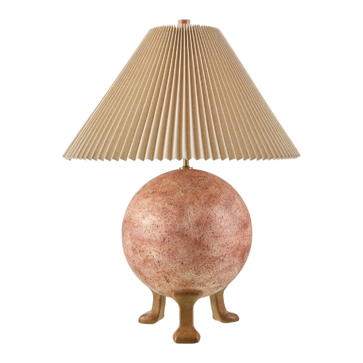 Modern European furniture - Pleated Linen Cement Table Lamp - www.oroa.com