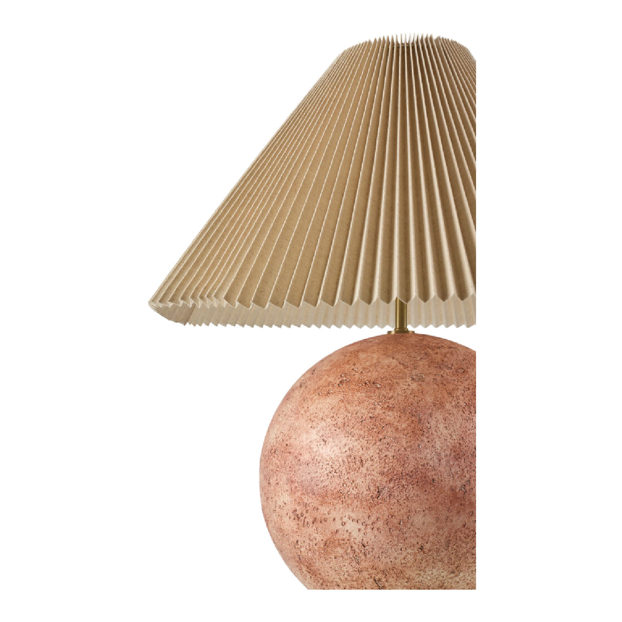 Modern European furniture - Pleated Linen Cement Table Lamp - www.oroa.com