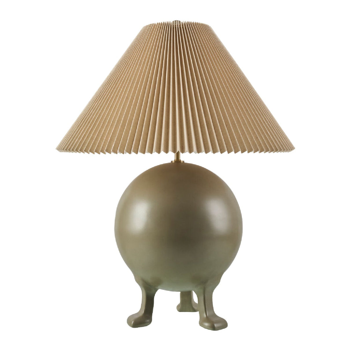 Modern European furniture - Pleated Linen Cement Table Lamp - www.oroa.com