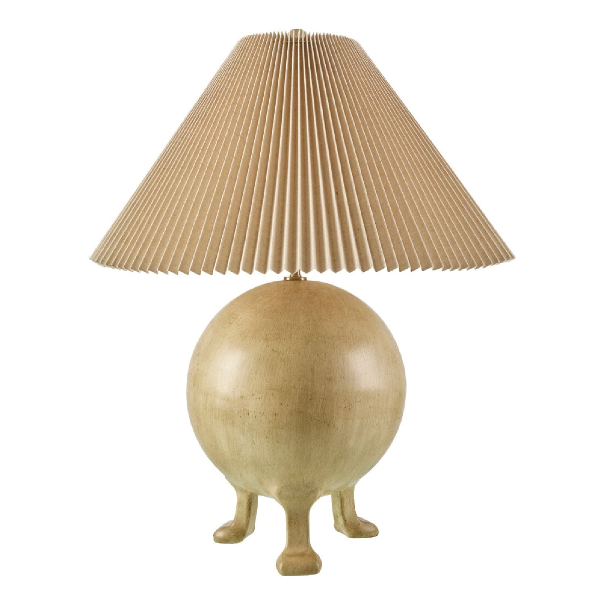 Modern European furniture - Pleated Linen Cement Table Lamp - www.oroa.com