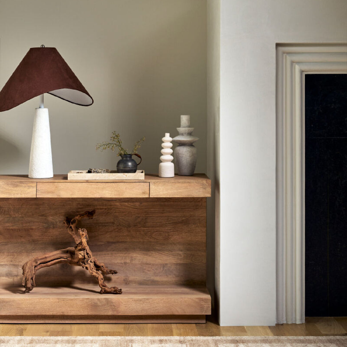 Modern European furniture - Matte Ceramic Sculptural Vase - www.oroa.com