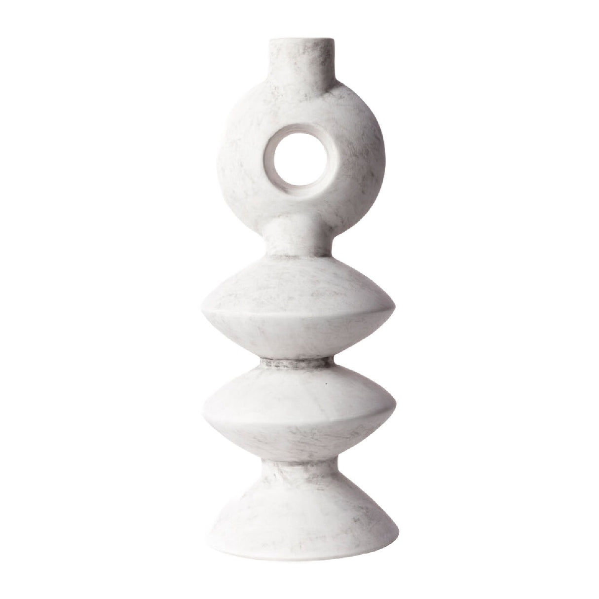 Modern European furniture - Matte Ceramic Geometrical Vase - www.oroa.com