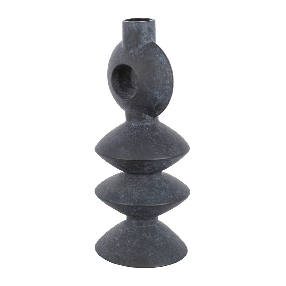 Modern European furniture - Matte Ceramic Geometrical Vase - www.oroa.com