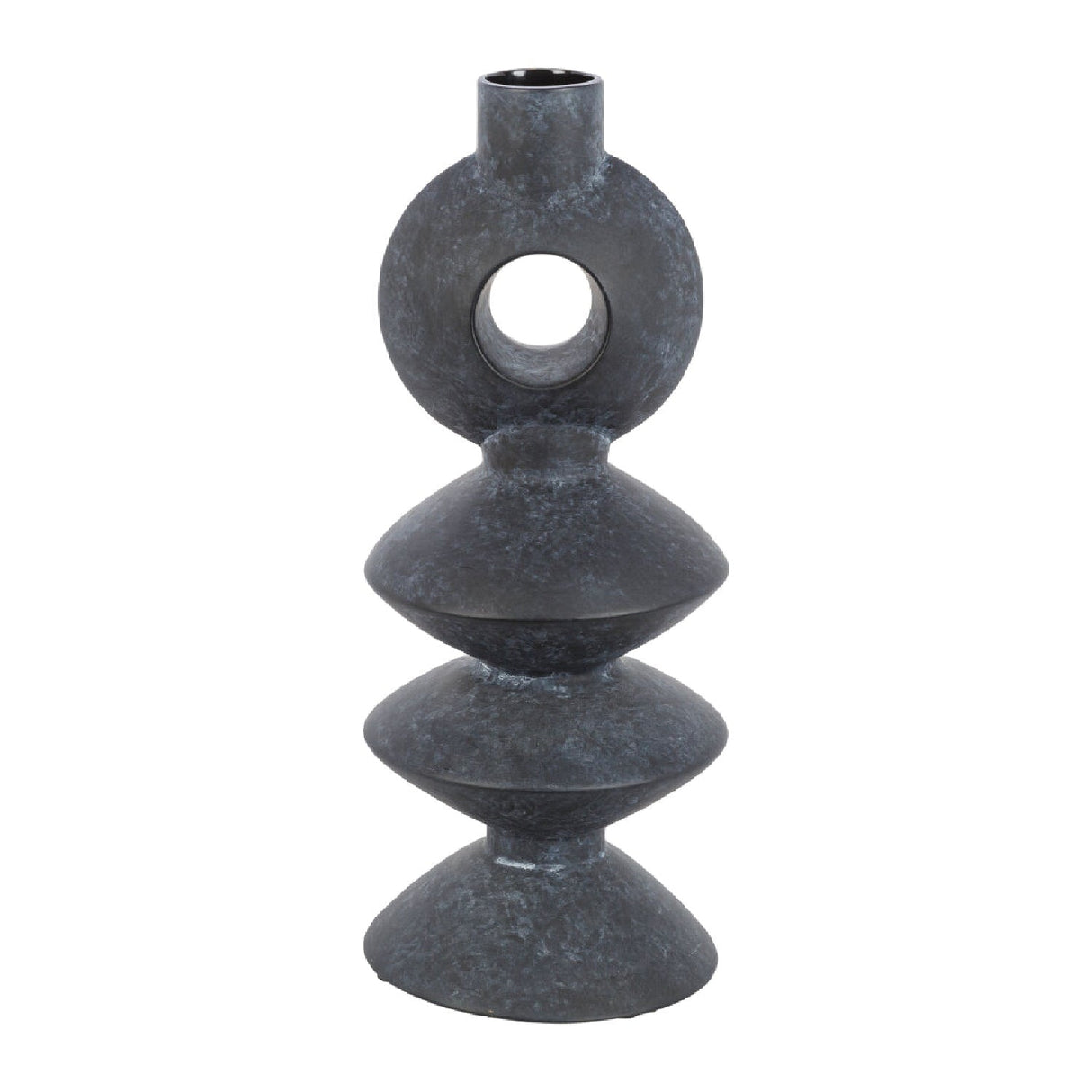 Modern European furniture - Matte Ceramic Geometrical Vase - www.oroa.com