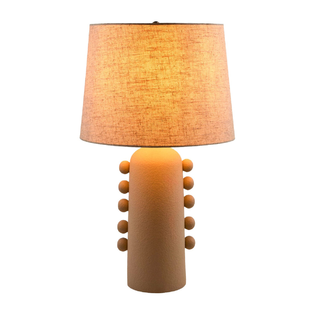 Modern European furniture - Linen Glazed Ceramic Table Lamp - www.oroa.com