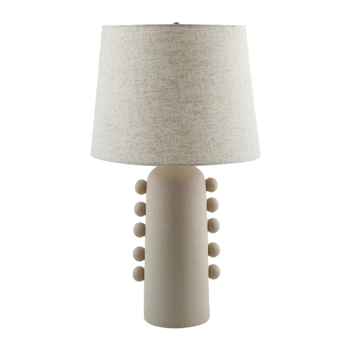 Modern European furniture - Linen Glazed Ceramic Table Lamp - www.oroa.com