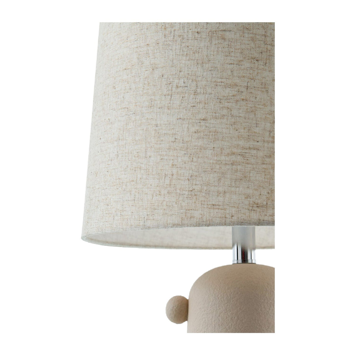 Modern European furniture - Linen Glazed Ceramic Table Lamp - www.oroa.com