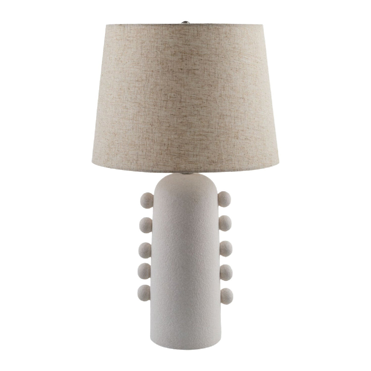 Modern European furniture - Linen Glazed Ceramic Table Lamp - www.oroa.com