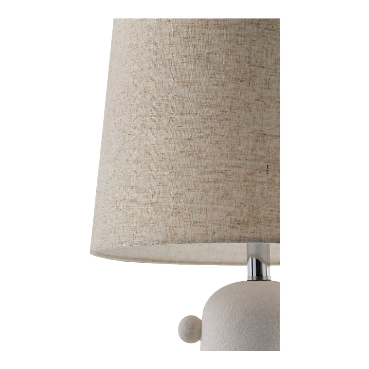 Modern European furniture - Linen Glazed Ceramic Table Lamp - www.oroa.com