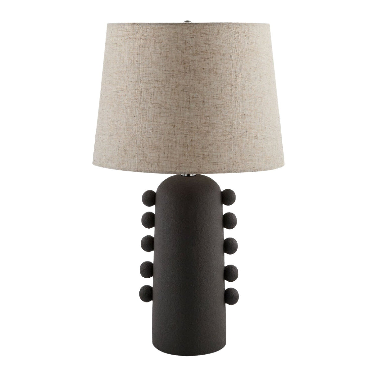 Modern European furniture - Linen Glazed Ceramic Table Lamp - www.oroa.com