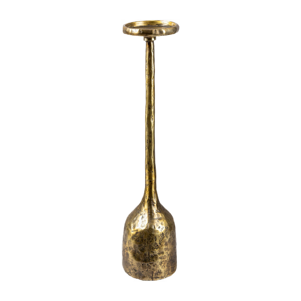 Modern European furniture -Antiqued Iron Candleholder L - www.oroa.com