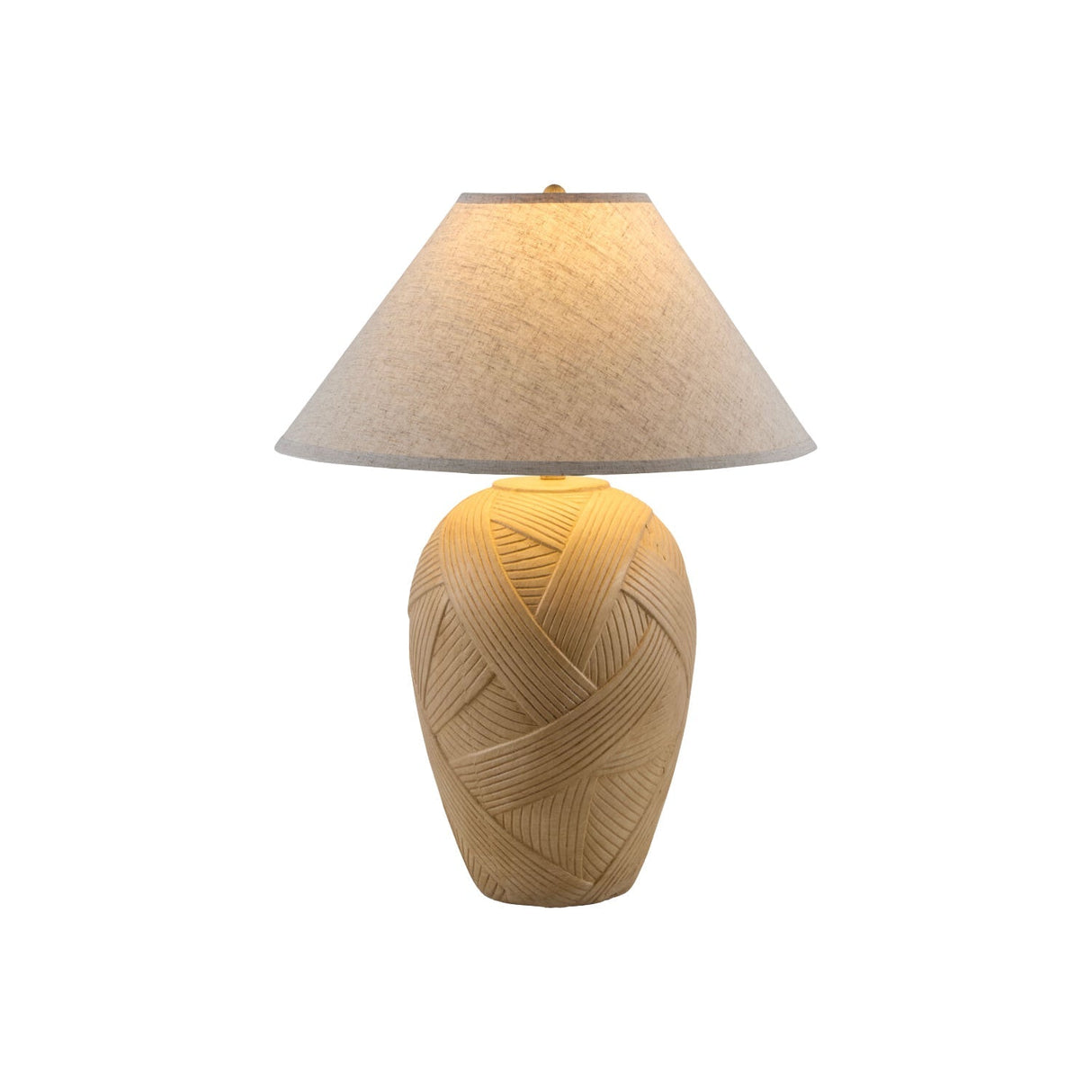 Modern European furniture - Cream Ceramic Accent Table Lamp - www.oroa.com