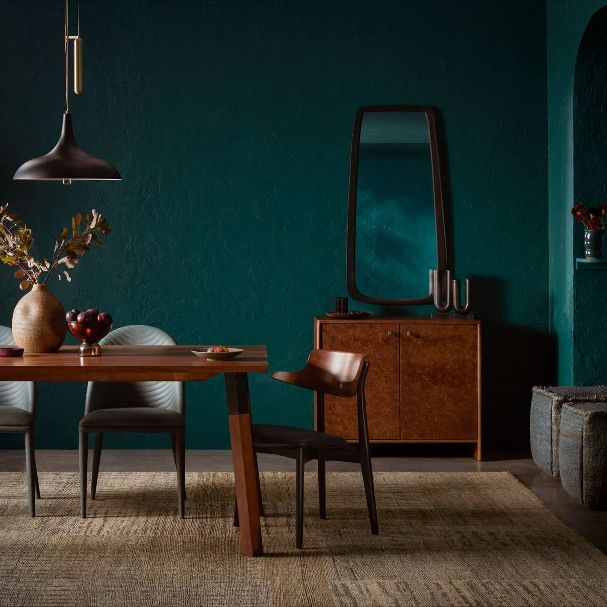 Modern European furniture - Black U-Shaped Sculpture Set (2) - www.oroa.com