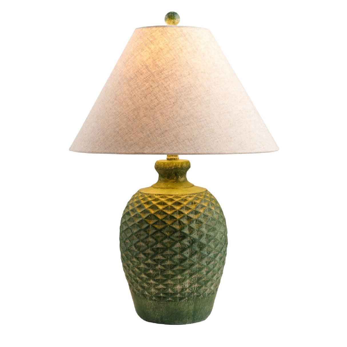 Modern European furniture - Green Cement Accent Table Lamp L - www.oroa.com