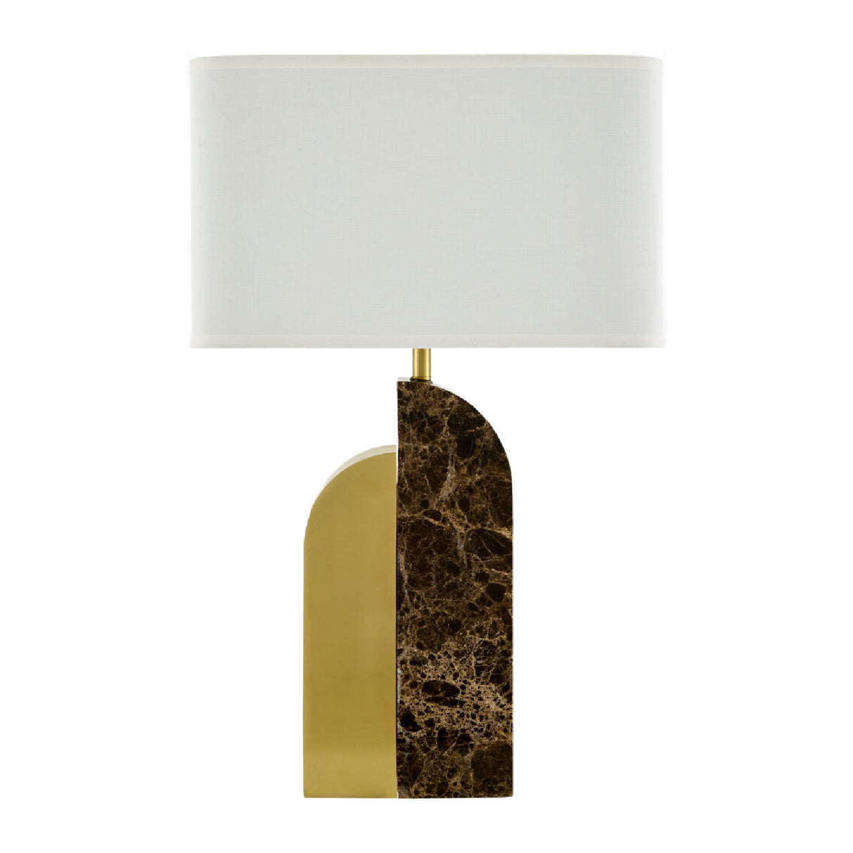 Modern European furniture - Black Marble Accent Table Lamp - www.oroa.com