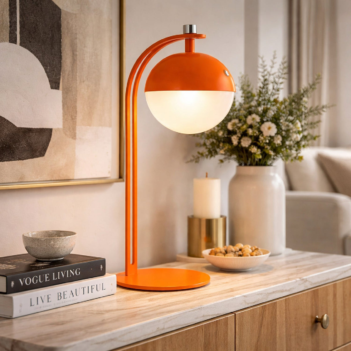 Modern European furniture - Painted Iron Modern Table Lamp - www.oroa.com