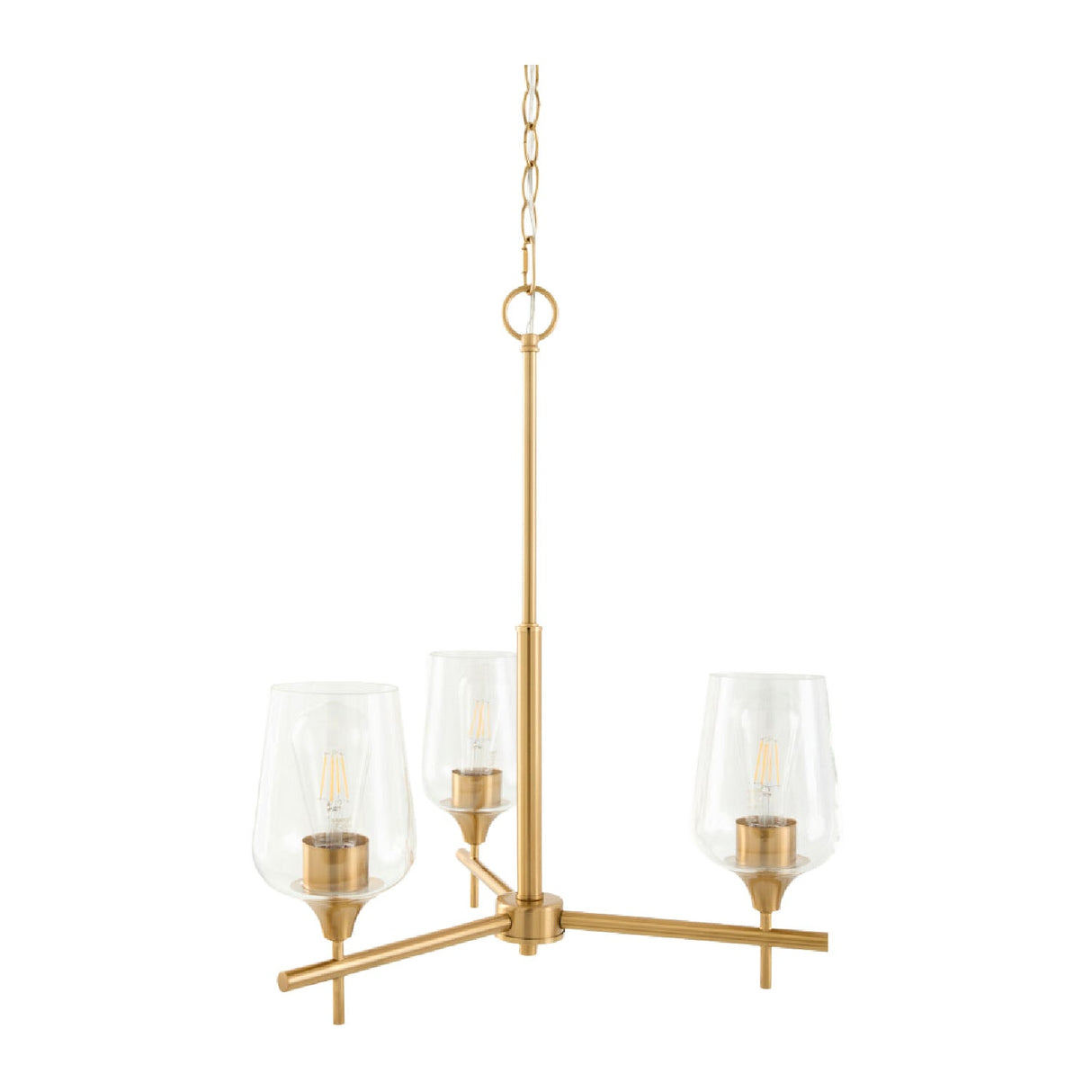 Modern European furniture - Glass 3-Light Chandelier - www.oroa.com