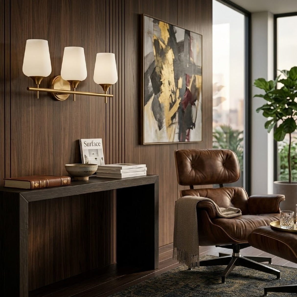 Modern European furniture - Glass Shade Wall Lamp - www.oroa.com