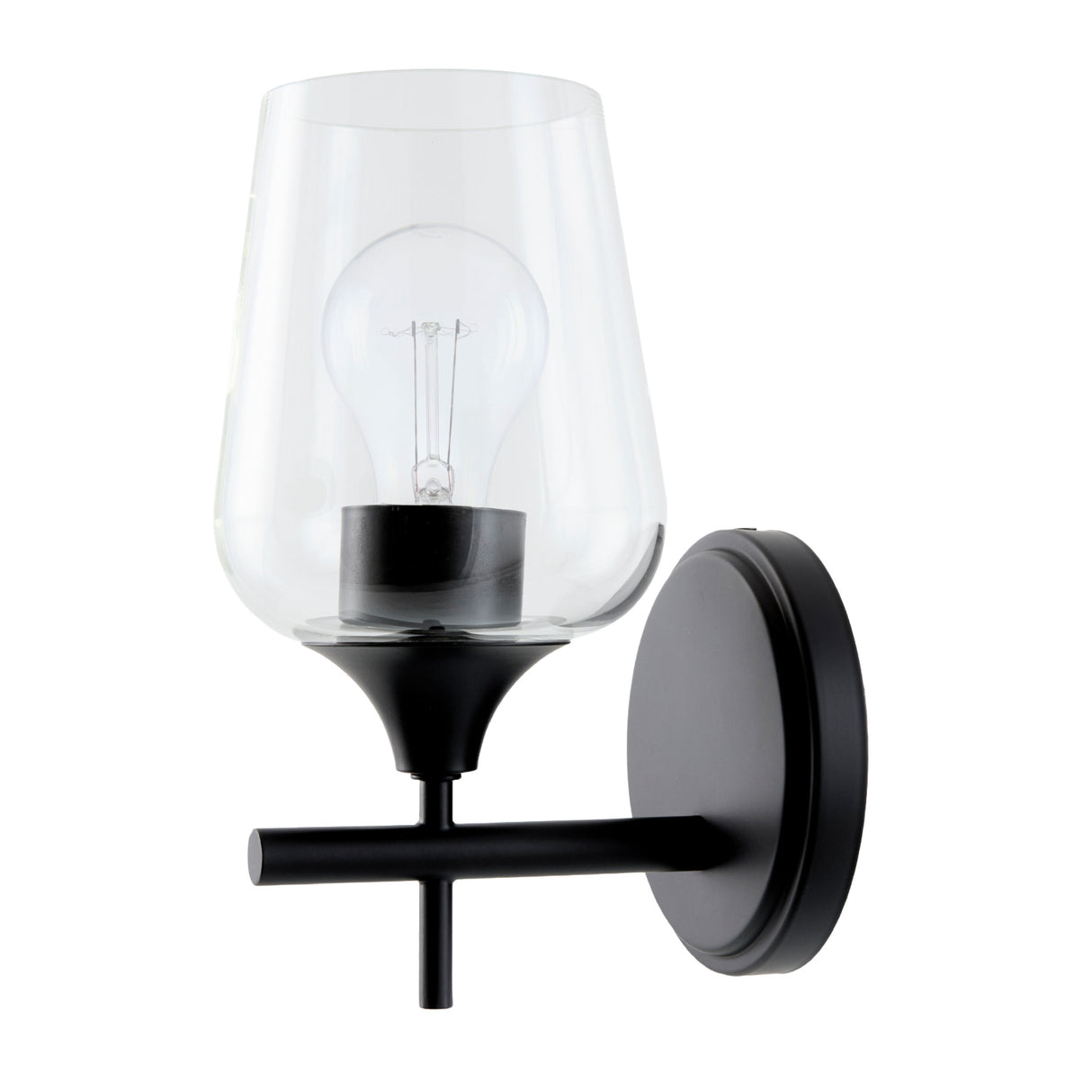 Modern European furniture - Black Framed Glass Wall Lamp - www.oroa.com