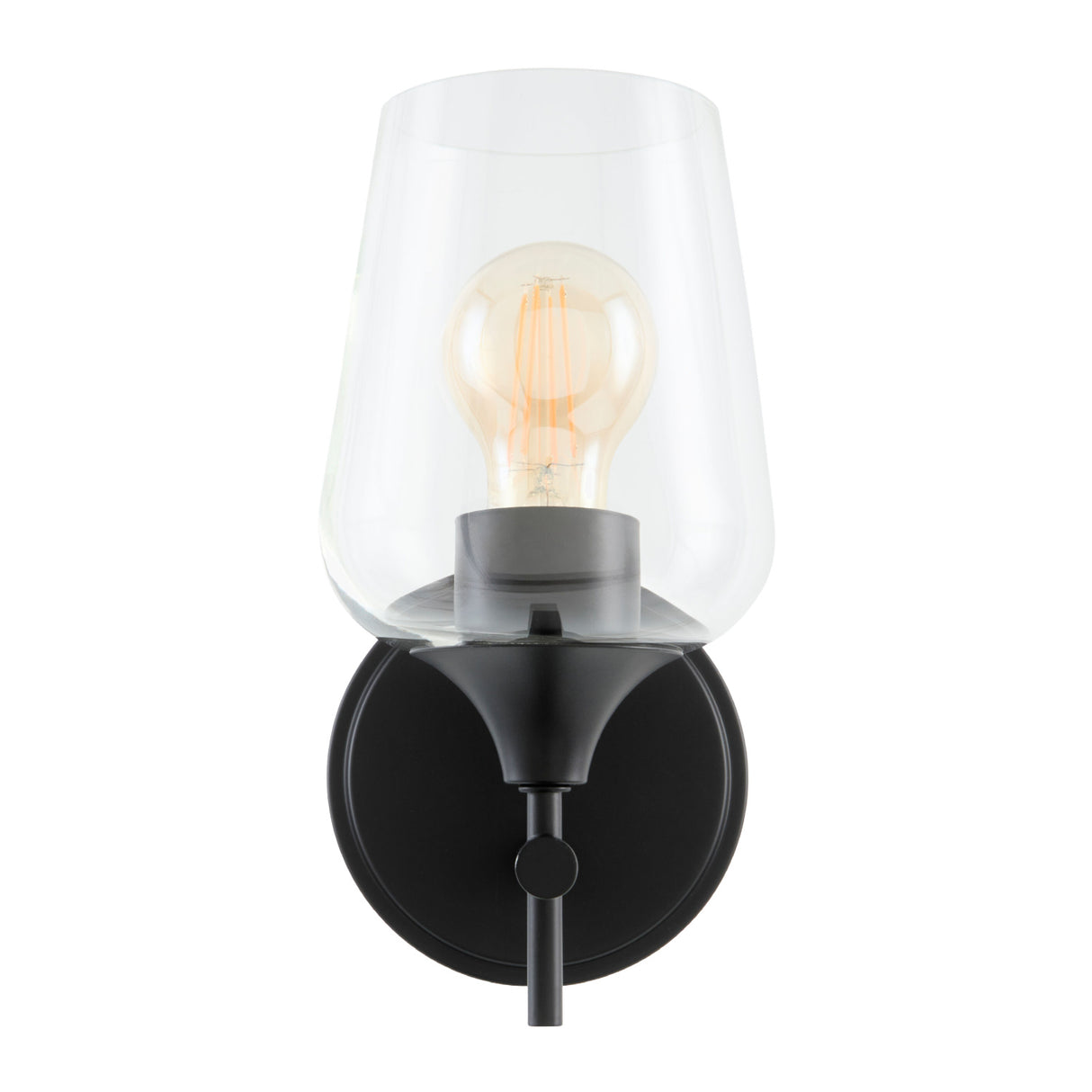 Modern European furniture - Black Framed Glass Wall Lamp - www.oroa.com