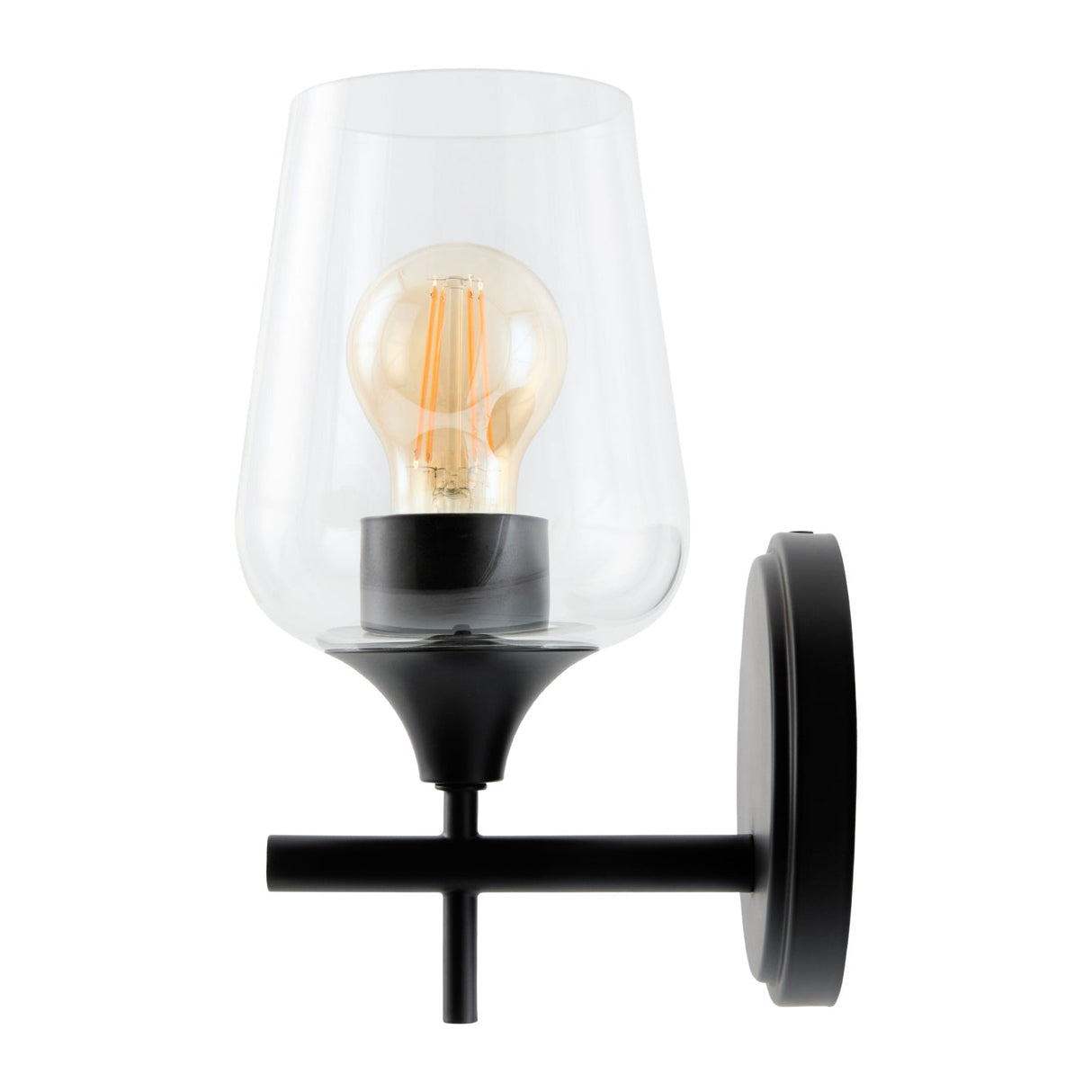 Modern European furniture - Black Framed Glass Wall Lamp - www.oroa.com
