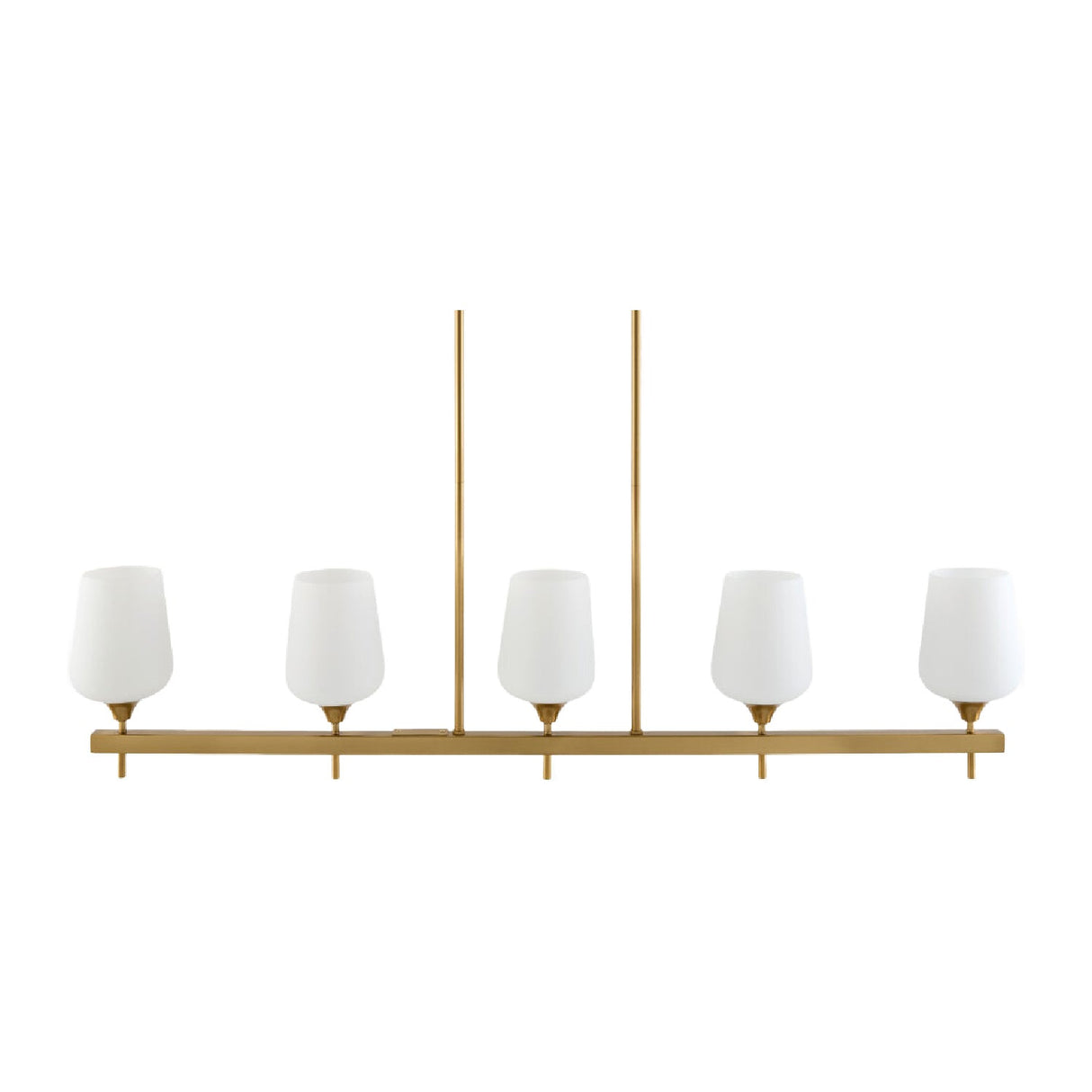 Modern European furniture - Glass 5-Light Linear Chandelier - www.oroa.com