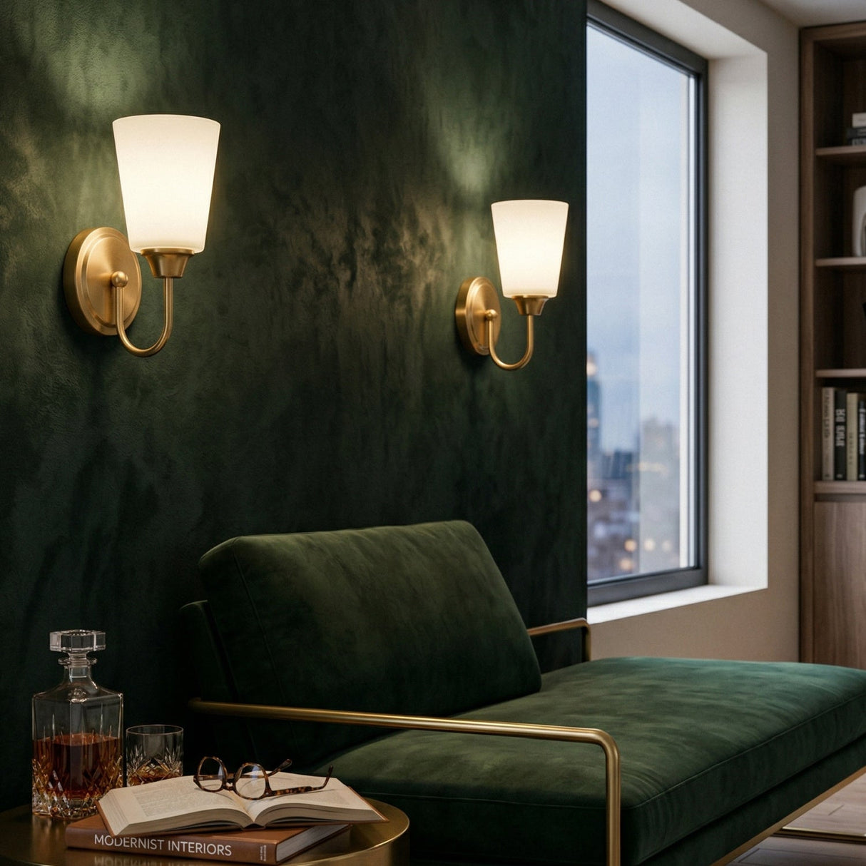 Modern European furniture - Clear Glass Shade Wall Lamp - www.oroa.com