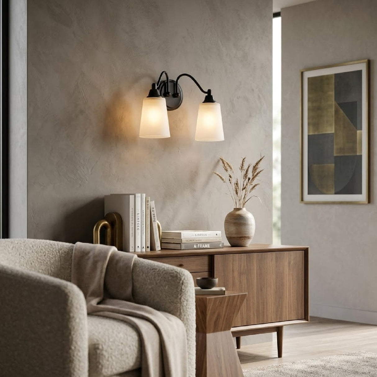 Modern European furniture - Glass Shades 2-Light Wall Lamp - www.oroa.com
