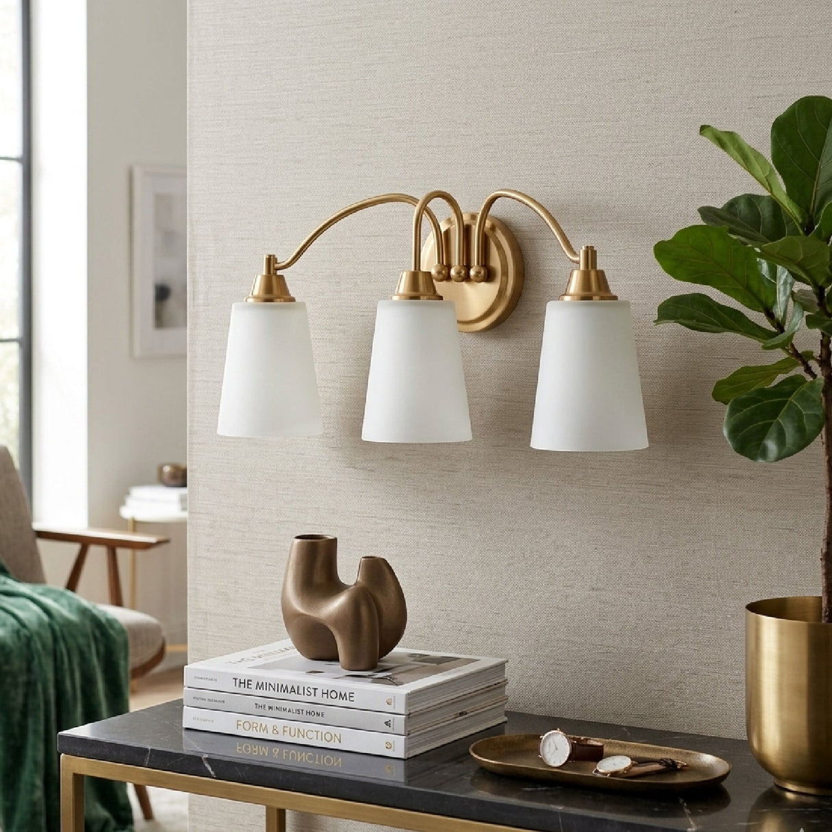 Modern European furniture - Glass Shades 3-Light Wall Lamp - www.oroa.com