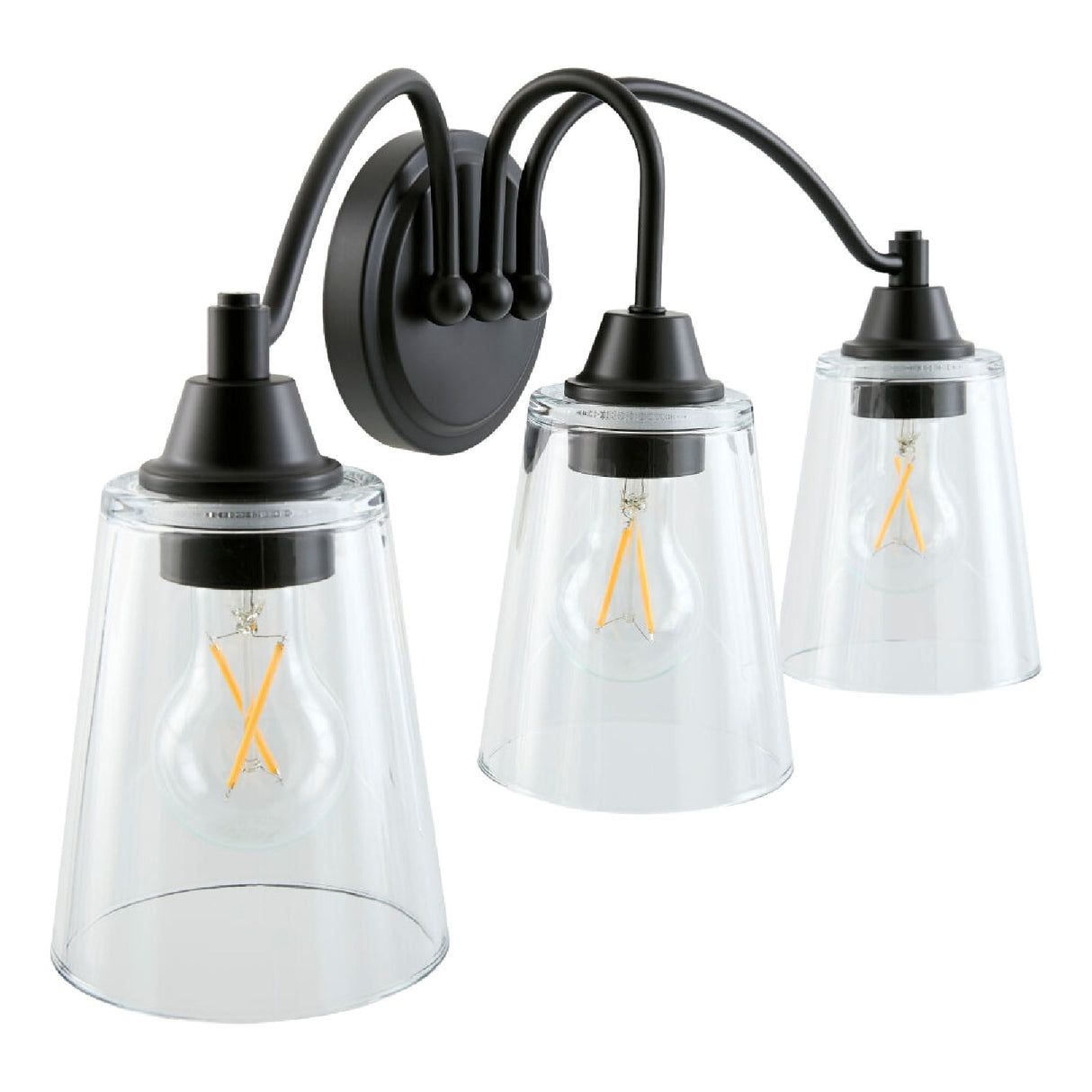 Modern European furniture - Glass Shades 3-Light Wall Lamp - www.oroa.com