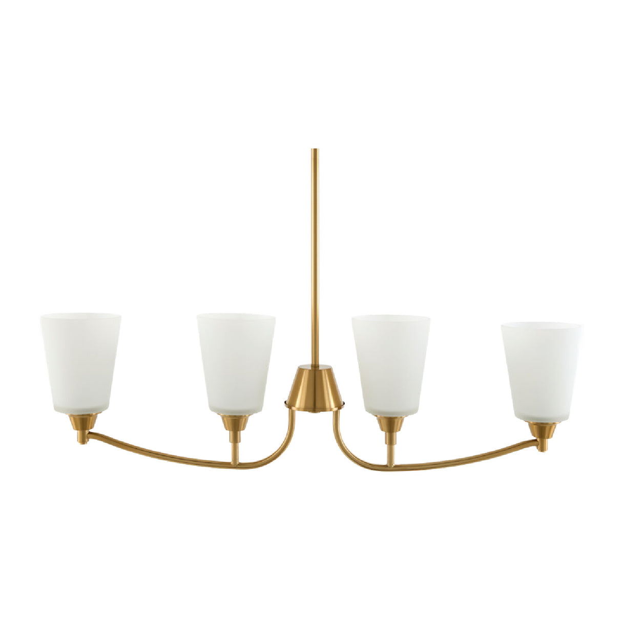 Modern European furniture - Glass Shades 4-Light Chandelier - www.oroa.com
