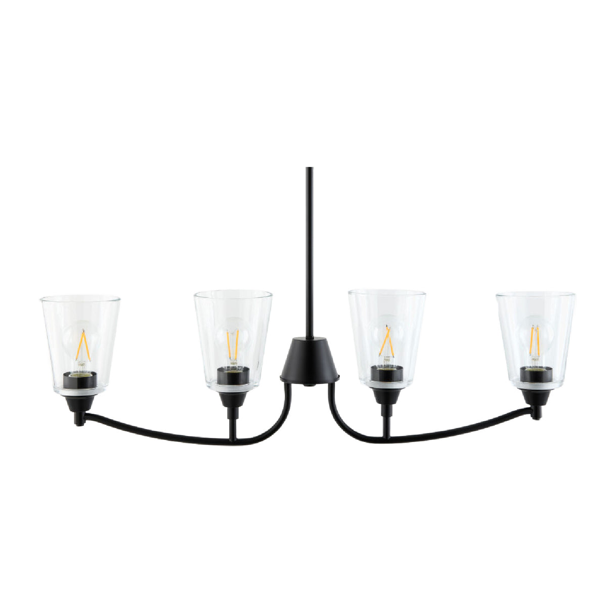 Modern European furniture - Glass Shades 4-Light Chandelier - www.oroa.com