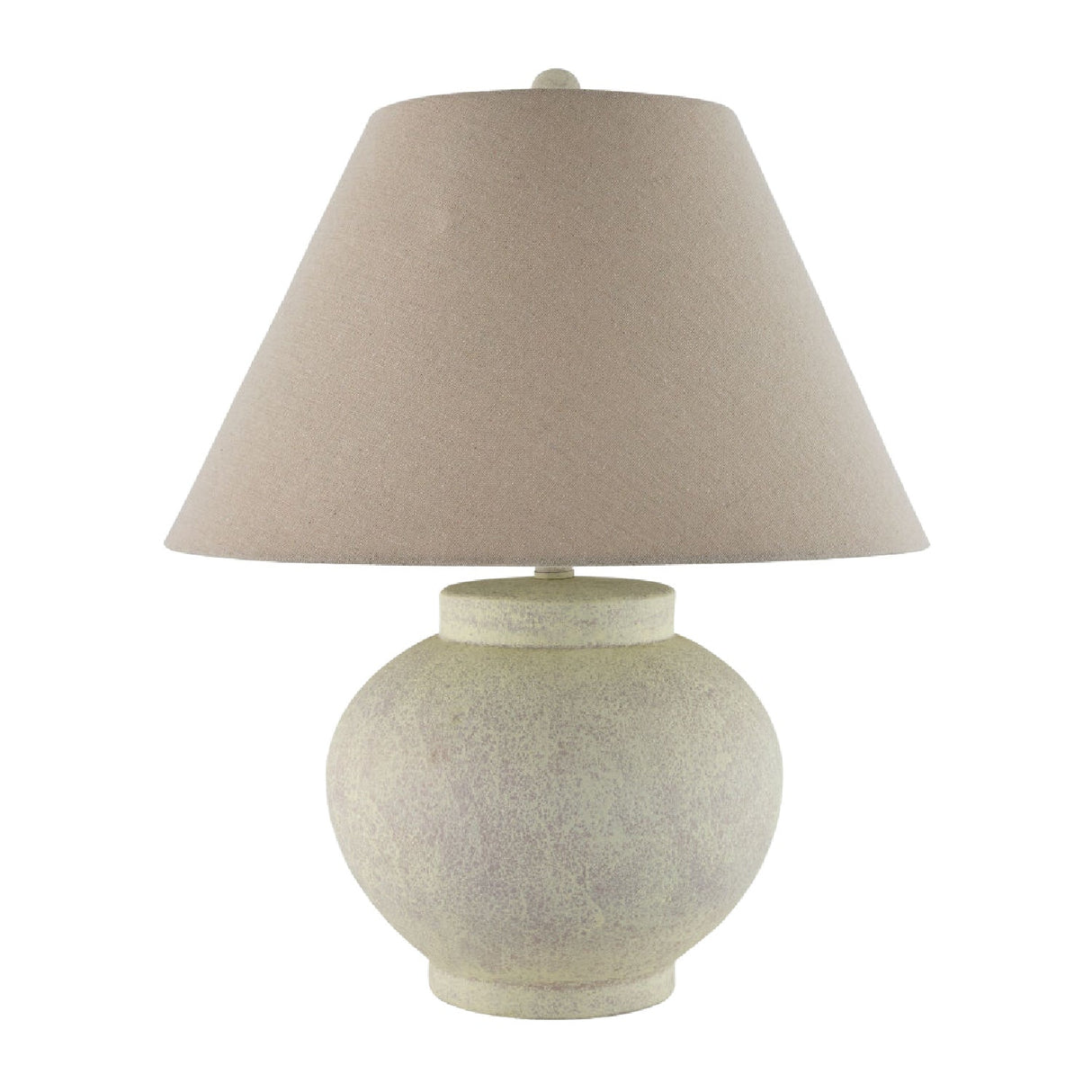 Modern European furniture - Ceramic Beige Linen Table Lamp - www.oroa.com