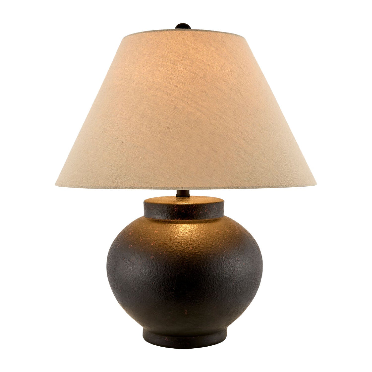 Modern European furniture - Ceramic Beige Linen Table Lamp - www.oroa.com
