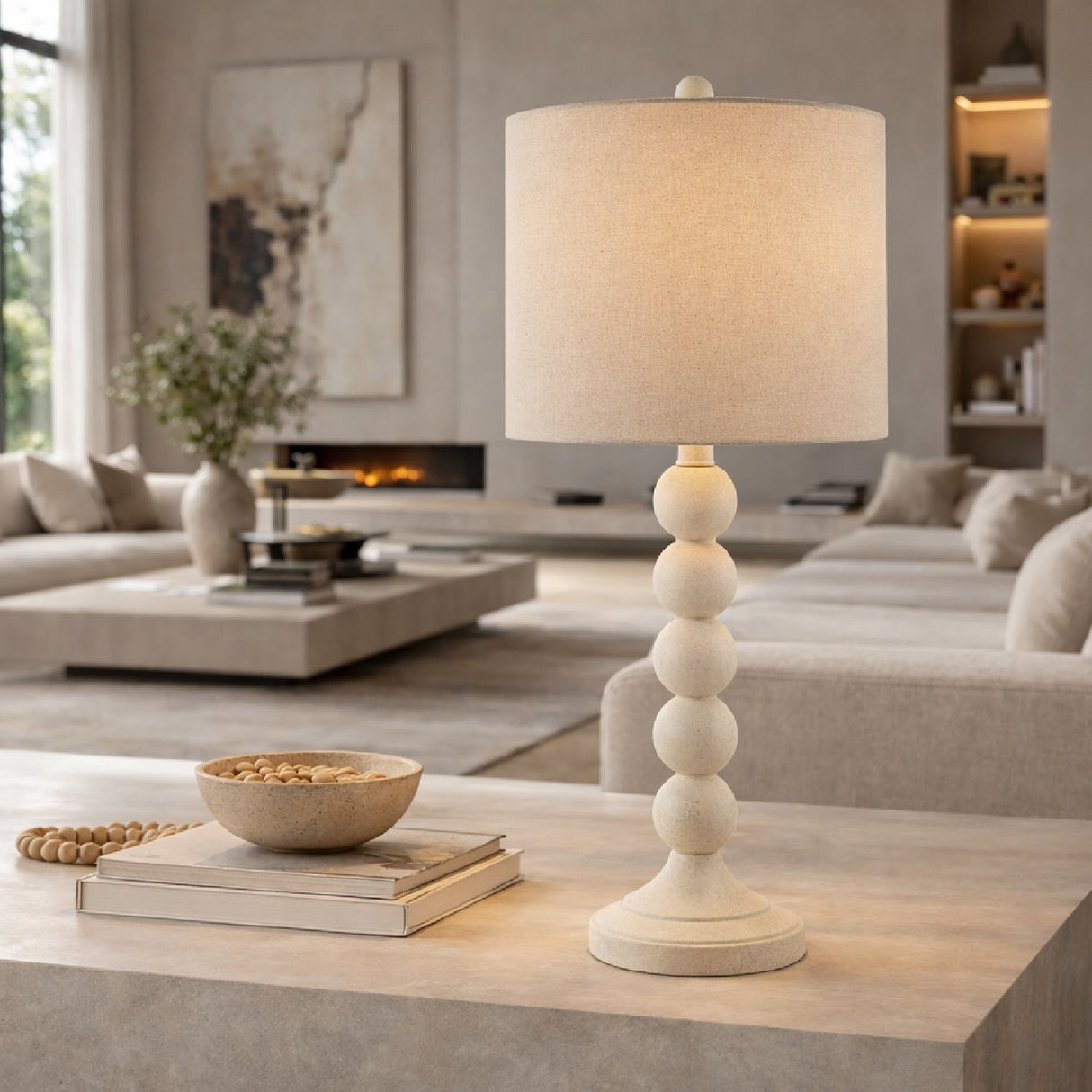 Modern European furniture - Stacked Spheres Accent Table Lamp L - www.oroa.com