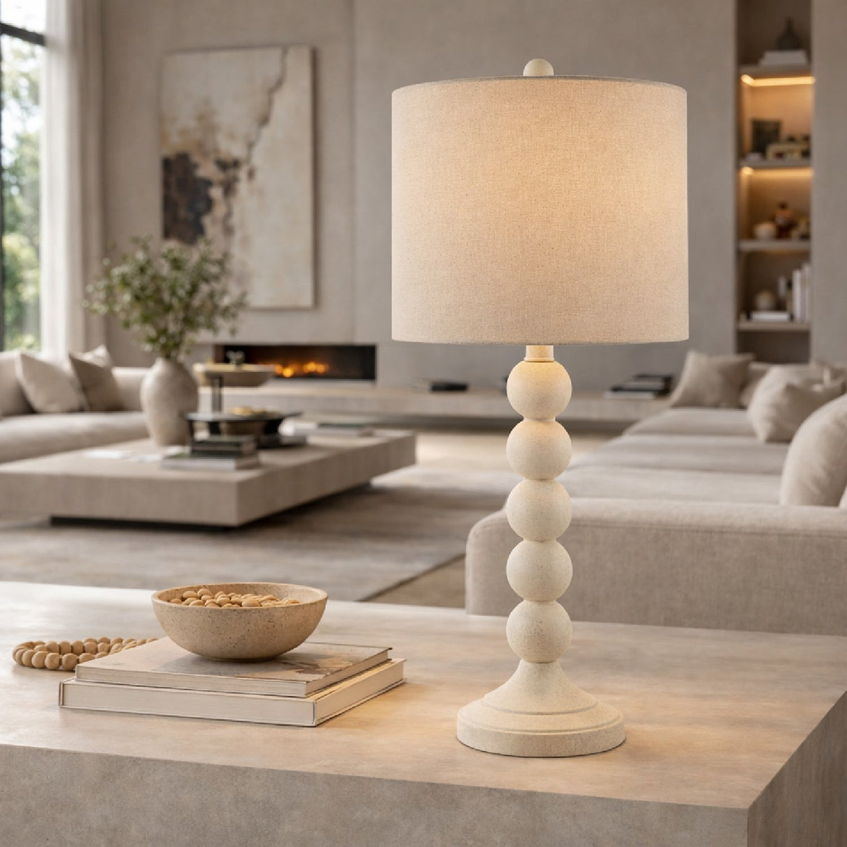 Modern European furniture - Stacked Spheres Accent Table Lamp L - www.oroa.com