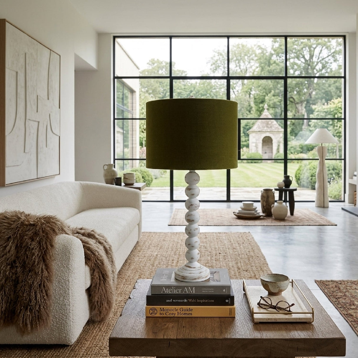 Modern European furniture - Stacked Spheres Accent Table Lamp L - www.oroa.com