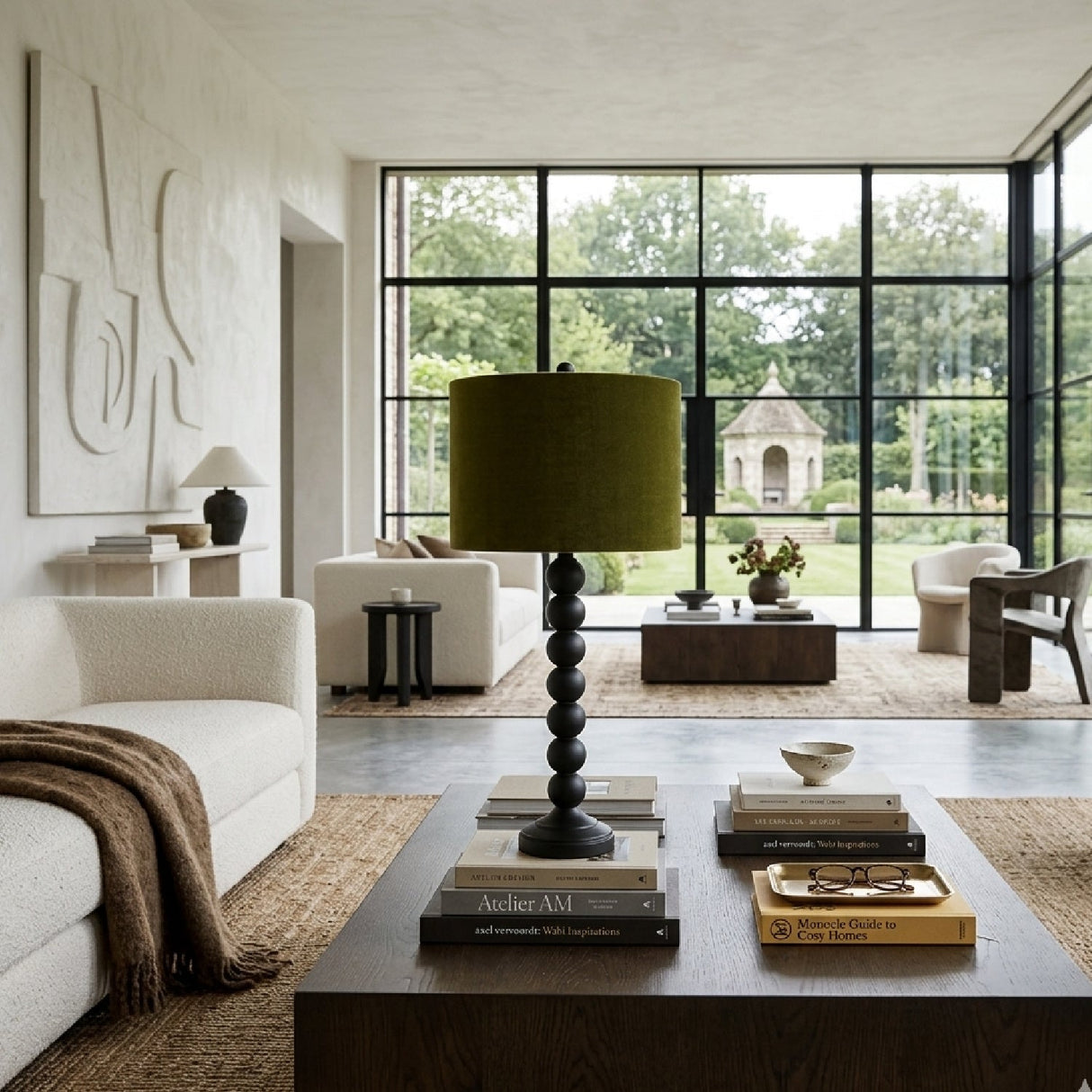 Modern European furniture - Stacked Spheres Accent Table Lamp L - www.oroa.com
