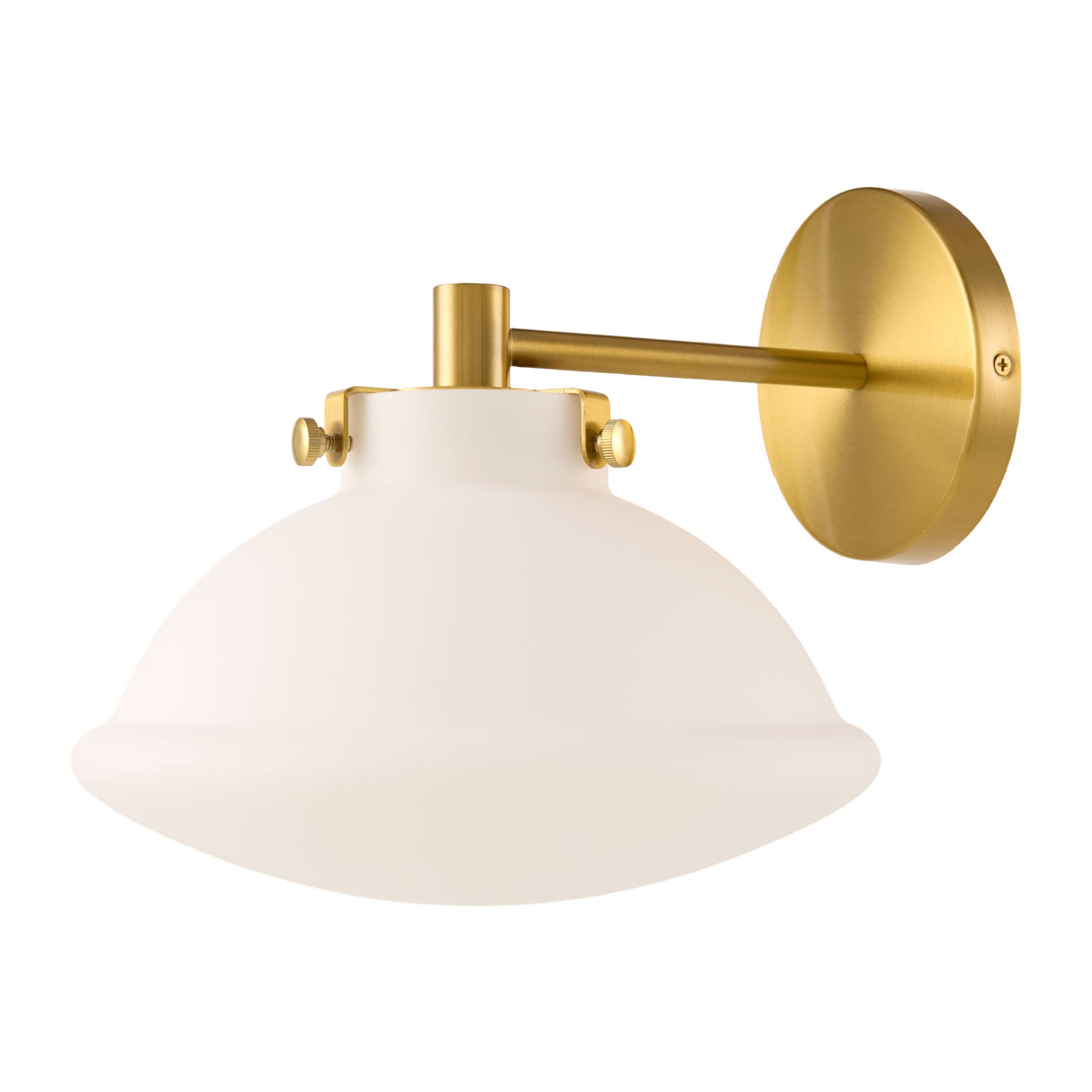 Modern European furniture - White Glass Dome Wall Lamp - www.oroa.com