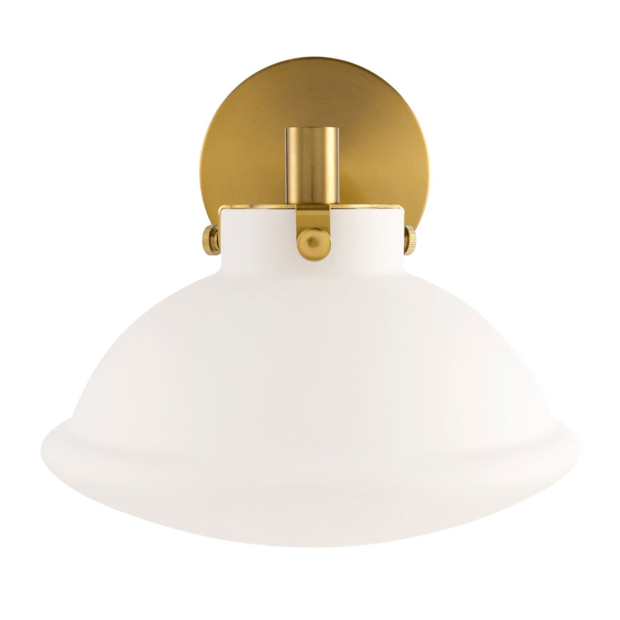 Modern European furniture - White Glass Dome Wall Lamp - www.oroa.com