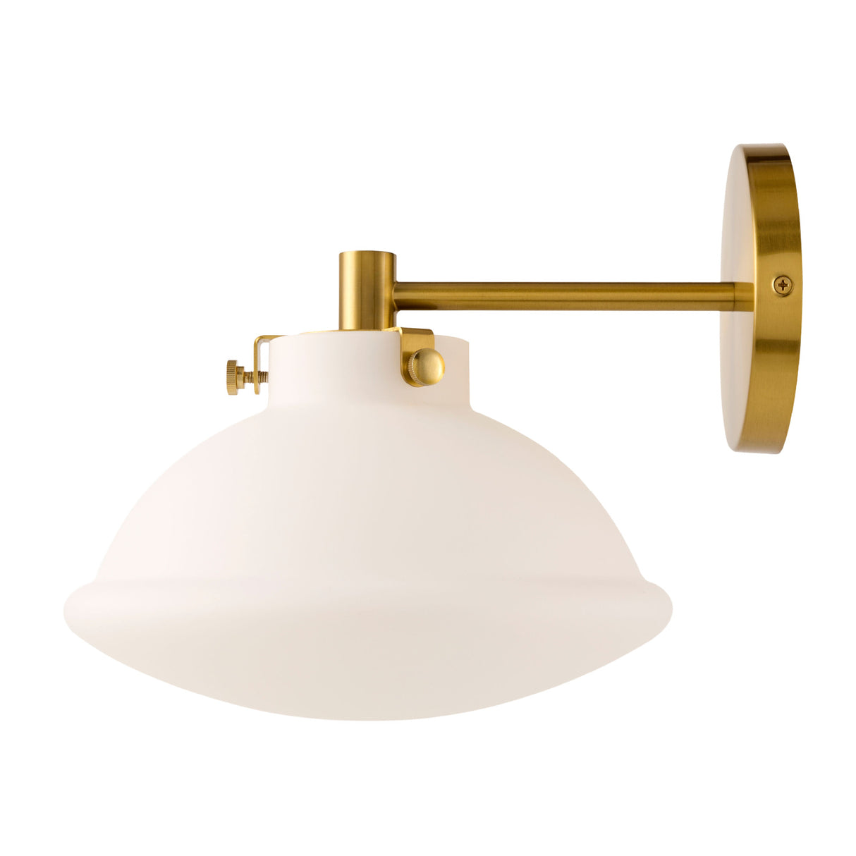 Modern European furniture - White Glass Dome Wall Lamp - www.oroa.com
