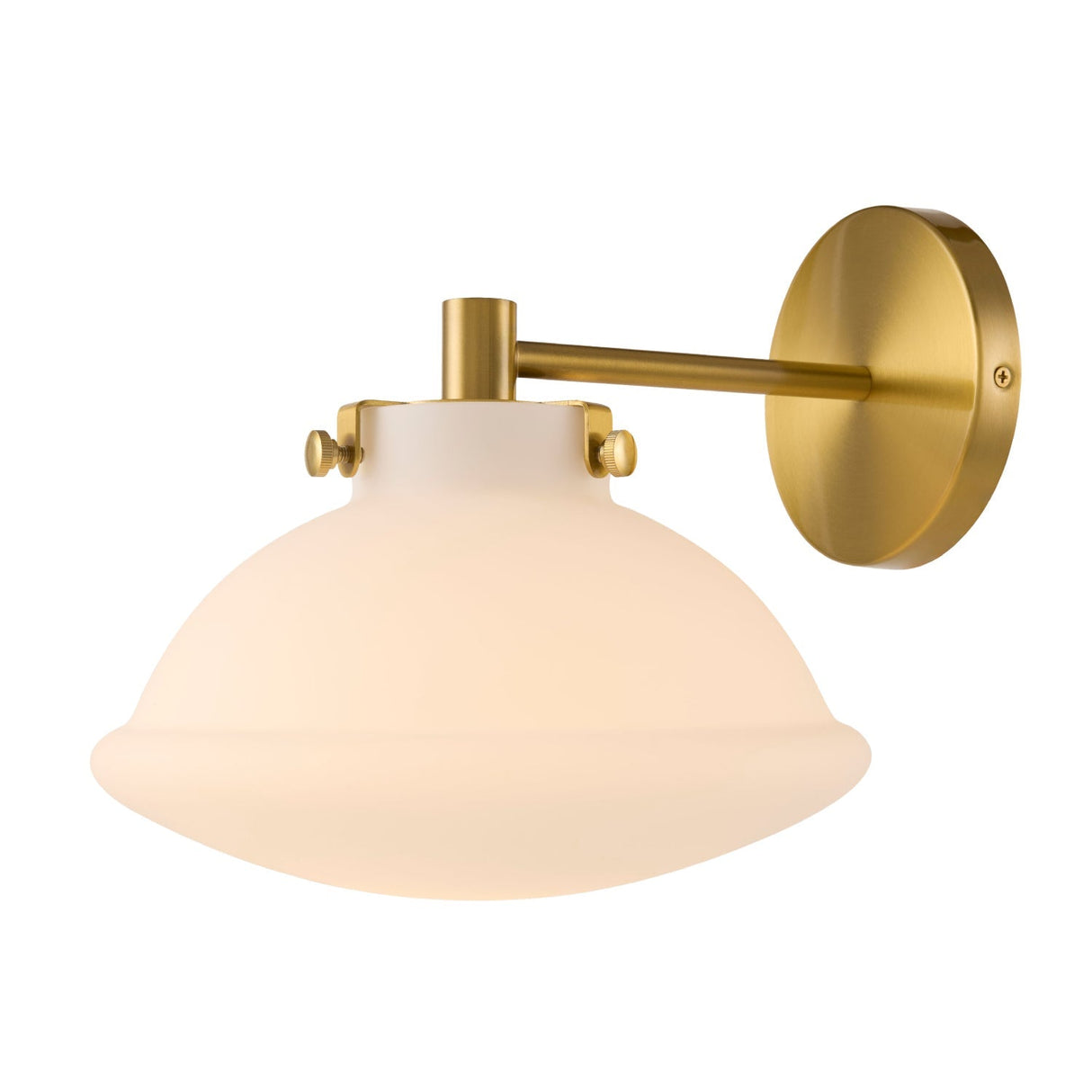 Modern European furniture - White Glass Dome Wall Lamp - www.oroa.com
