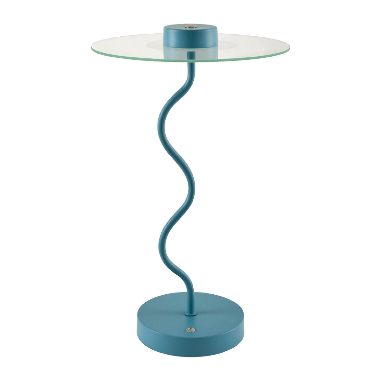 Modern European furniture - Blue Wavy Accent Table Lamp - www.oroa.com